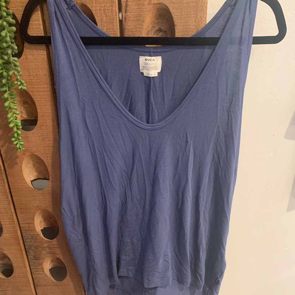 RVCA Blue tank size Large